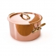 MAUVIEL 6505 - Collection M'héritage - Bassine à ragoût en cuivre intérieur inox monture bronze gamme professionnelle 2,5 mm