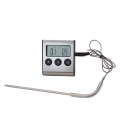 De Buyer 4885 - Thermomètre Minuteur Digital à Sonde pour viande
