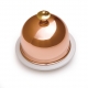 MAUVIEL 4260 - Collection M'tradition - Beurrier en porcelaine avec coupole en cuivre